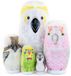 Poupée russe en bois à thème hibou et animaux - Set de 5 - Poupée Matriochka artisanale pour enfants - Anniversaire
