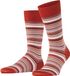 FALKE Microblock gedessineerd katoen sokken heren rood - maat 39-40