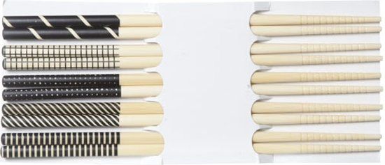 Cosy&Trendy Chopsticks - Zwart - 22,5 cm - 5 Stuks