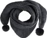 Baby's Only Driehoek sjaal met Pompon Cool - Antraciet - 3-8 jaar - 100% acryl - GOTS