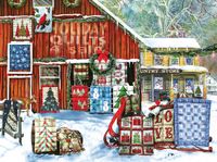 SunsOut Puzzle Tom Wood - Holiday Quilts - 1000 pièces