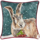 Evans Lichfield Kerst Haas Piped Polyester Gevuld Kussen