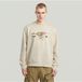 G-Star Running Dog Back GR R SW Heren Sweater Wit M