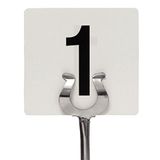 Olympia GC086 tafelnummers 1-25, 95 x 100 mm, voor bruiloften, kroegen, restaurants, cafés, clubs, bars, zwart