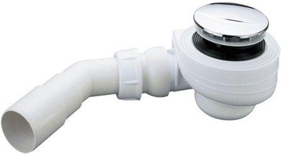 Sanifun Wiesbaden Turboflow Douchebaksifon - Voor Gat 90mm - Chroom