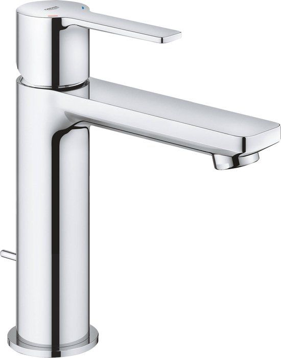 GROHE Lineare New Wastafelkraan S - Chroom - Met trekwaste