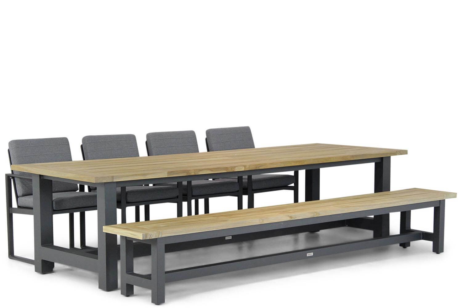 Santika Furniture Zaga/San Fransisco 300 cm dining tuinset 6-delig