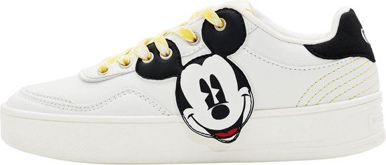 Desigual Sneakers Wit Dames Maat 40 - Lage Sneakers - Rubberen Zool - Lente/Zomer Collectie