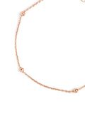 SINGULARU - Dots-armband - 925 sterling zilveren armband met vergulde afwerking 18 karaat roségoud. O Rodio - One Size - Kettinglengte 17,5 cm - Sieraden voor dames - Verschillende afwerkingen