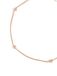 SINGULARU - Dots-armband - 925 sterling zilveren armband met vergulde afwerking 18 karaat roségoud. O Rodio - One Size - Kettinglengte 17,5 cm - Sieraden voor dames - Verschillende afwerkingen