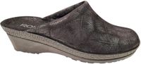 Rohde Zwarte Dames Pantoffels Open Hiel - Zwart - 43