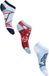 Peppa Pig Sokken - Maat 27-30 - Korte sokken - 3 paar - Kindersokken - Blauw - Rood - Wit