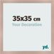 yd. Cadre photo 35x35 cm Vieux rose MDF