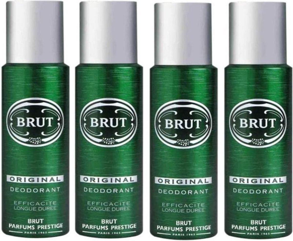 Brut Original Deo Spray - Voordeelverpakking 4 Stuks
