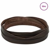 vidaXL Leren riem Donkerbruin 1000 x 1 cm Leer