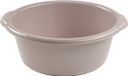 Plasticforte Afwasteiltje - Set van 2x stuks - 6 liter - taupe - rond - 34 x 14 cm