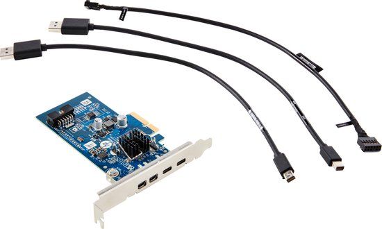 HP Crd Dual TBT4 PCIe x4 LP interfacekaart/-adapter Intern