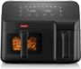 BODUM Melior Airfryer, 2 compartiments 3,2L et 5,1L, 2700W, Noir