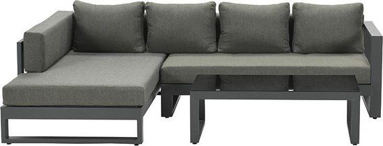 Garden Impressions Esmee 3-delige Loungeset - Rechts - Carbon Black/ Mystic Grey