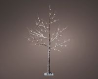 Lumineo LED kerstverlichting boom l30b30h125 cm-48l bruin