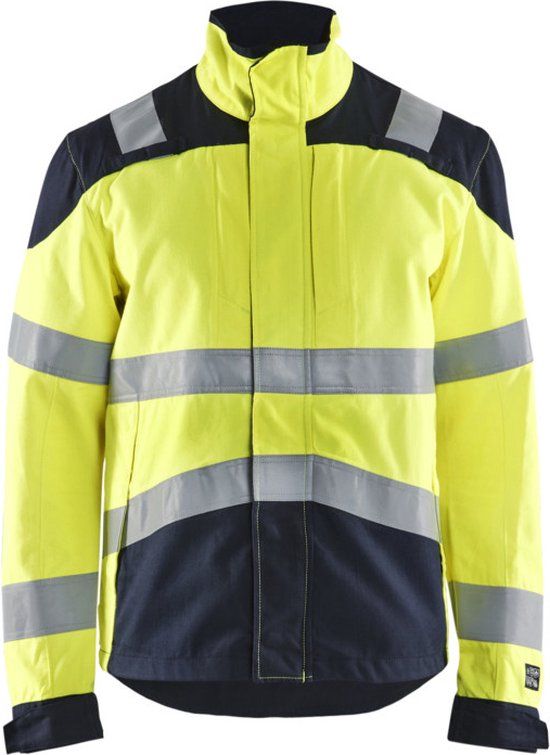 Blaklader Multinorm Werkjas Inherent 4089-1512 - High Vis Geel/Marineblauw - XXL
