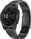 By Qubix - Geschikt voor Garmin bandje - 22mm Quickfit - Stainless steel schakelband - Zwart - Geschikt voor Garmin Approach S60 & S62 / Instinct / Instinct 2 (Solar)