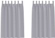 vidaXL Blackout Gordijnen met Ringen 2 st Metaalgrijs 175 x 140 cm