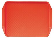 Cambro Polypropyleen Fastfood Dienblad Met Handvatten Rood 43x30cm DE315