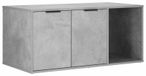 Chat meuble gris béton 100 x 49 x 45 cm Bois traité