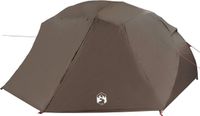 vidaXL Tunneltent 514 x 465 x 187 cm Polyester Glasvezel Bruin