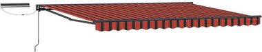 vidaXL Parasol électrique solaire 4 x 3 m Orange