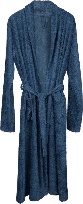 BEAU by Bo Timboo badjas S - Marin - Unisex - Bamboe