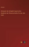 Almanach Outlook Verlag Almanach der königlich bayerischen Akademie der Wissenschaften für das Jahr 1845