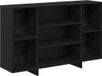 vidaXL Dressoir Zwart Eiken 120 x 30 x 75 cm Bewerkt Hout