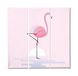 Homemania Afbeelding flamingo, 3-delig, dieren, woonkamer, kinderkamer, meerkleurig, 69 x 3 x 50 cm, HM203PKNV-155, polyester, hout