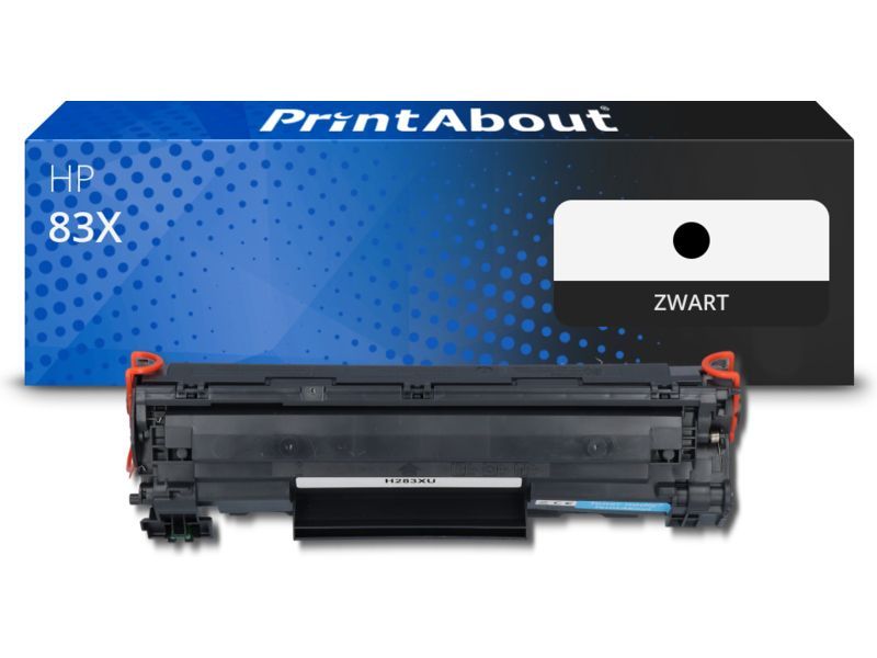 PrintAbout Toner 83X (CF283X) Zwart Hoge capaciteit geschikt voor HP