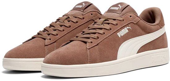 Puma SMASH 3.0 herensneaker van suède 390984 32 totally taupe-warm white