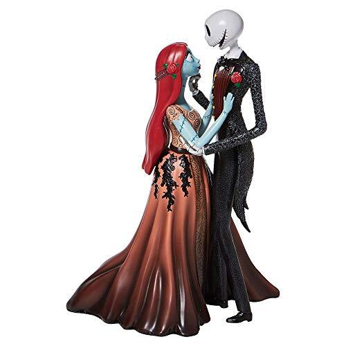 Enesco Disney Showcase Couture de Force de nachtmerrie voor kerst Jack en Sally omhelzen beeldje, 9.5 inch, veelkleurig