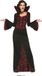 FIESTAS GUIRCA Elegante Diva Vampier Famke - Vrouw - Jurk - RoodZwart - Polyester - XL/XXL