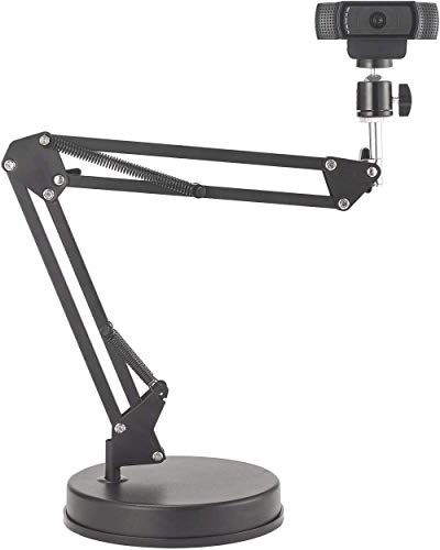 OXENDURE webcamstandaard 22 inch armstandaard met voet, compatibel met Logitech webcam C925e C922x C922 C930e C930 C920 C615, GoPro Hero 8/7/6/5, Arlo Ultra /Pro/Pro 2 / Pro 3/ Brio 4K