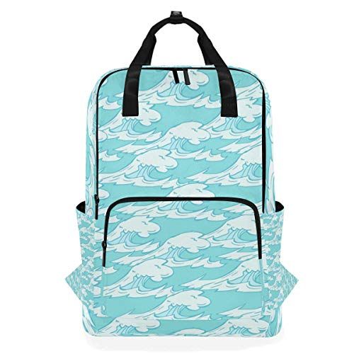 MONTOJ Reizen Rugzak Minimalistische Zee Wave Schilderen School Rugzak - 5712279517121