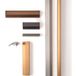 Viefe WING Poignée de meuble aluminium noir brossé - 1120 mm