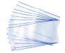 HERMA 7275 boekenvelop HERMÄX Classic (afmeting 27,5 x 54 cm, transparant) boekenhoes van robuuste folie met naametiket, 10-delige set boekenbeschermers voor schoolboeken