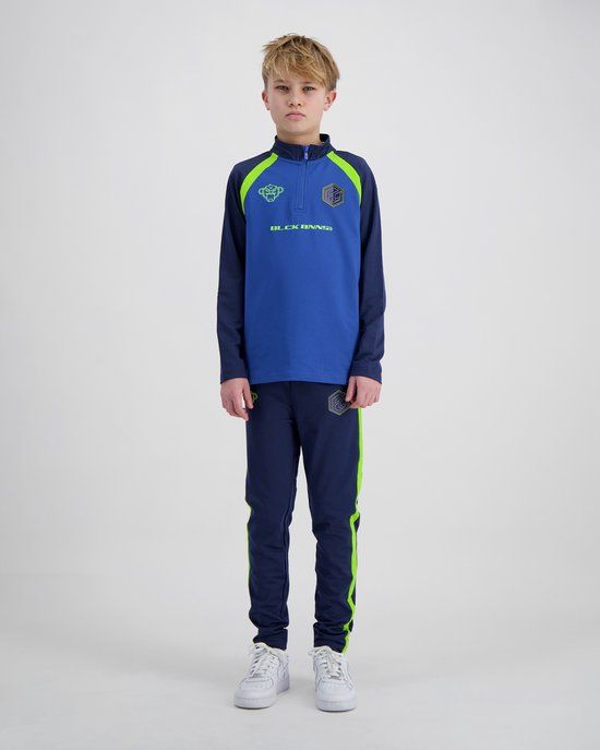 Black Bananas KIDS FOOTBALL TRACKSUIT Navy/Lime Unisex Katoen