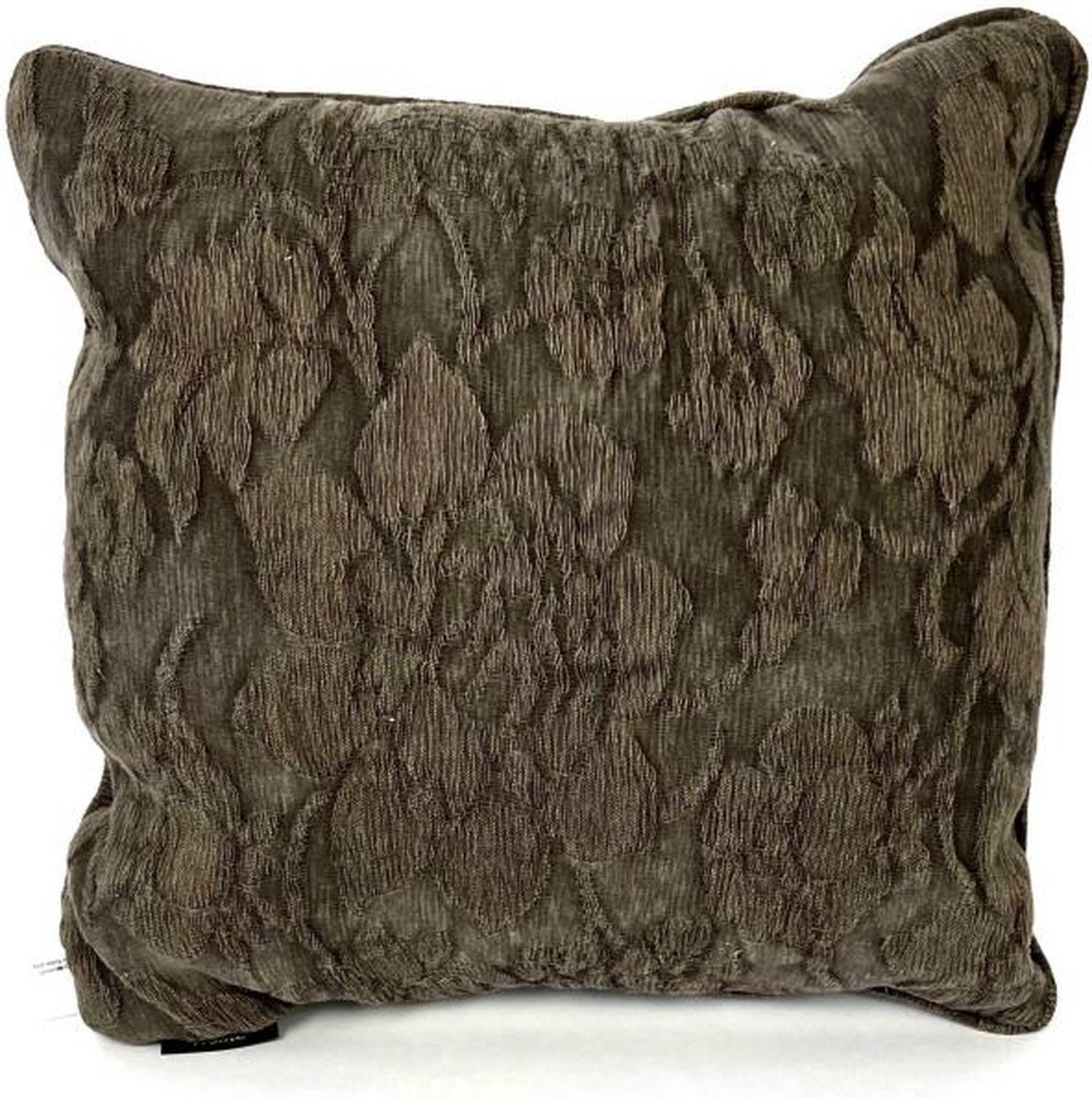 Madison sierkussen 50x50 cm Vague flower grey - Grijs - Katoen