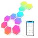 Govee Glide Hexa Lichtpanelen met wifi, zeshoekige RGBIC-lichtpanelen, wandlampen, werkt met Alexa en Google Assistant, doe-het-zelf-design, muzieksync, app-bediening, voor gaming en decoratie, 10 ledpanelen