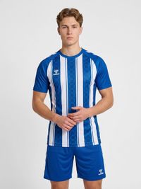 Hummel sportshirt Hmlmatch gestreept jersey S/S 233155