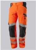 BP Stretchbroek met veiligheidsmarkering Mit, met kniezakken 2040-844 - Mannen - Polyester - Maat 54 - Warnorange/Anthrazit