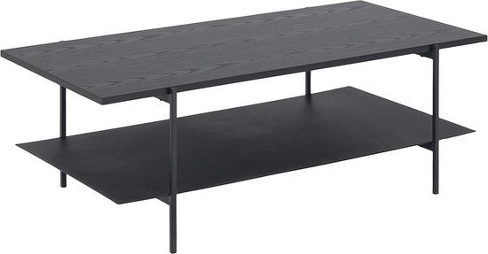 Salontafel Kaz - Zwart - Industrieel - Metaal