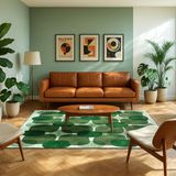 LOLA&MOI Tapis 170 x 240 cm Cafe Hedgerow Green